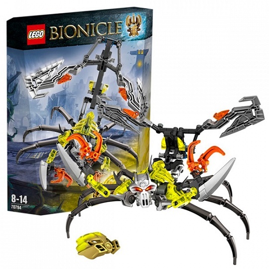 LEGO Bionicle 70794 Череп-Скорпион, производитель LEGO (ЛЕГО), ISBN 570-2-01534-967-3, № 1