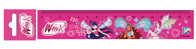 Линейка пластмассовая 15 см фольгированная Winx, арт. FE-04/WBJ, производитель СервисТорг, ISBN 471-3-49041-603-4, № 1