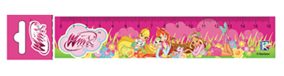 Линейка пластмассовая 15 см фольгированная Winx, арт. FE-04/WP, производитель СервисТорг, ISBN 471-3-49041-604-1, № 1