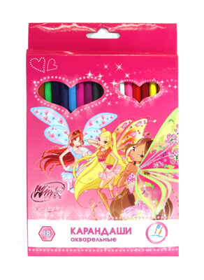 Карандаши акварельные AK-18/W 18цв. заточ. карт/уп TM Winx (8/160), производитель СервисТорг, ISBN 690-1-17200-366-7№ 1