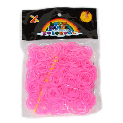 Плетение из резинок. Резинки розовые 550 штук, арт. RC-07, производитель Loom Bands, ISBN 693-5-20741-174-4№ 1