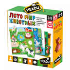 Настольная игра для детей с 3 лет &quot;Мир животных&quot;, арт. RU28702, производитель Headu, ISBN 805-9-59142-870-2, № 1