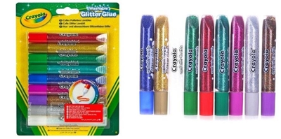 Клей с блестками 9 цветов, арт. 69-3527, производитель Crayola, ISBN 007-1-66203-527-3№ 3