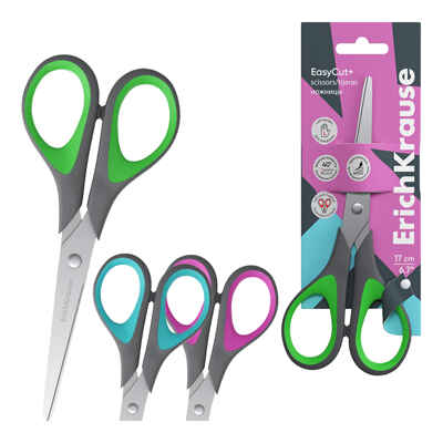 Ножницы для левшей EasyCut+, 17 см, ассорти, арт. 60840, производитель ErichKrause® (Эрих Краузе), ISBN 404-1-48560-840-0№ 2