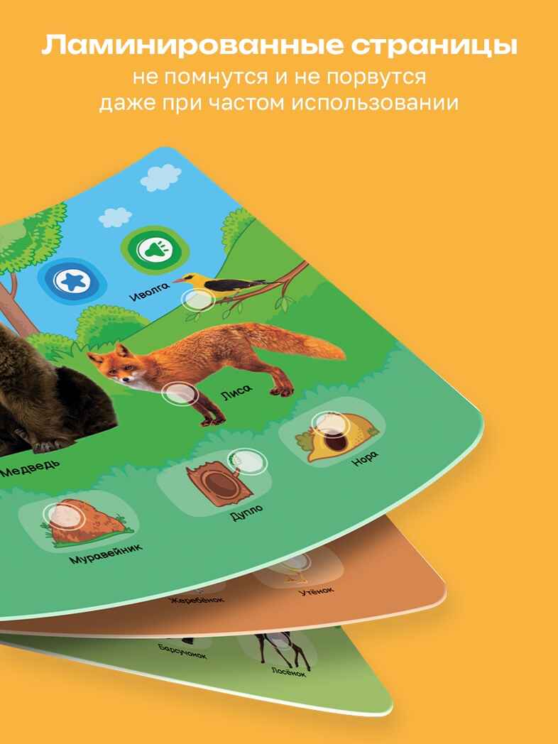 Маленькая Нажималка Всё о животных, арт. FD152, производитель BertToys, ISBN 978-5-90752-748-5, № 10