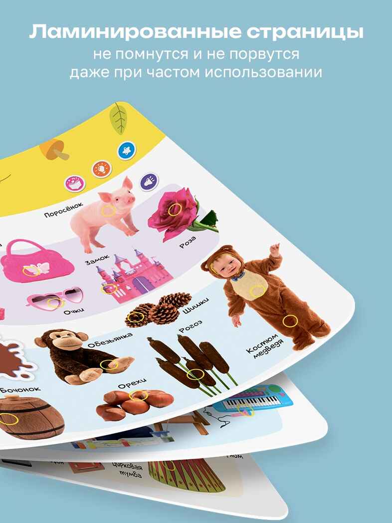 Большая Нажималка Первые знания, арт. FD150, производитель BertToys, ISBN 978-5-90752-746-1, № 8