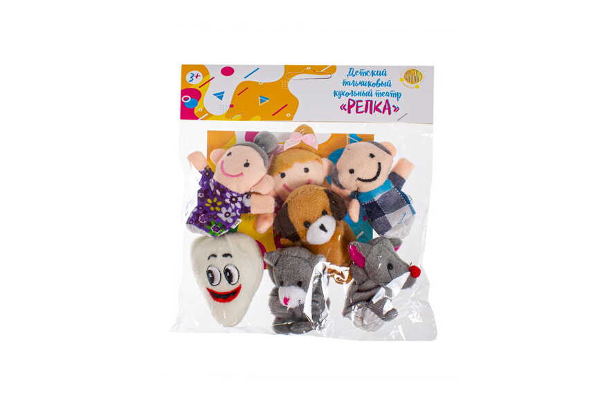 Детский пальчиковый кукольный театр «Репка», арт. DE 1163, производитель Bradex (Брадекс), ISBN 729-3-72043-031-5, № 6