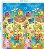 Mambobaby Детский развивающий коврик Морские жители 200х180х0,5 см., арт. 018ТМ, производитель ToyMart shop, ISBN 468-0-03161-097-1, № 1