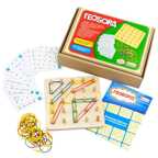 Геоборд основание, 20 двусторонних карточек, 50 резинок, арт. ГБ01, производитель Алатойс, ISBN 467-0-00685-651-0, № 1