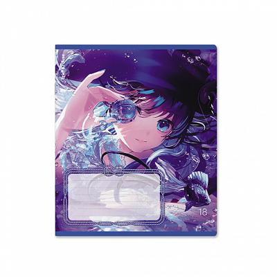 Тетрадь школьная ученическая  Kawaii Whale, 18 листов, линейка_MIX-PACK, арт. 60551, производитель ErichKrause® (Эрих Краузе), ISBN 460-1-92160-551-8№ 3