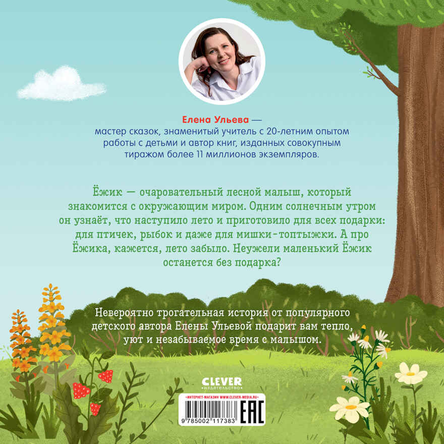 Книжки-картинки (мягкая обложка). Ёжик и солнечное лето/Ульева Е., производитель Клевер (Clever) , ISBN 978-5-00211-738-3, № 7