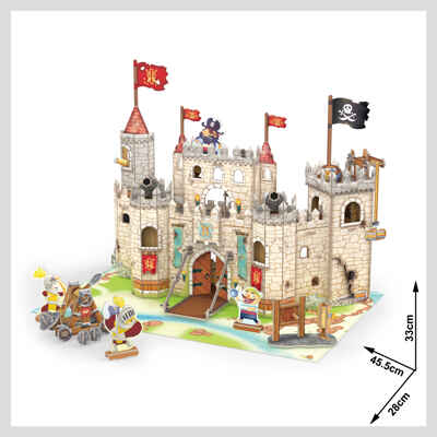 3D пазл Замок пиратов, 183 детали, арт. P833h, производитель Cubicfun, ISBN 694-4-58820-833-2№ 2