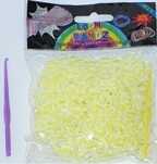 Плетение из резинок. Резинки желтые 550 штук, арт. RC-29, производитель Loom Bands, ISBN 694-4-04930-002-9, № 1
