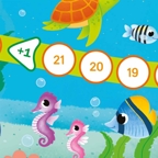 Игра-ходилка с фишками для малышей. В океане. 42х29,5 см., производитель ГЕОДОМ , ISBN 460-7-17745-598-3, № 2
