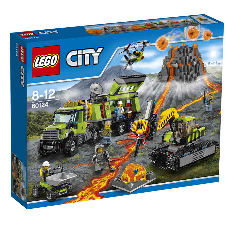 LEGO City 60124 База исследователей вулканов, производитель LEGO (ЛЕГО), ISBN 570-2-01559-485-1, № 1