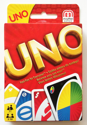 Uno настольная игра, производитель MATTEL EUROPA B.V. (Маттел), ISBN 746-7-75036-720- , № 1