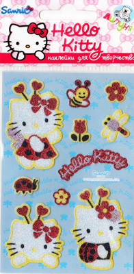 Блестящие наклейки Божья коровка, производитель Липуня, ISBN 462-0-75141-586-9, № 1