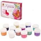 Краски акриловые ПЕРЛАМУТРОВЫЙ 20 мл, 12 цветов, 22С1412-08, производитель Луч, ISBN 460-1-18501-015-8, № 2