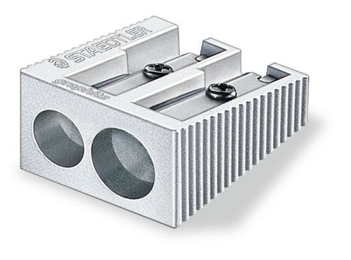 Staedtler Точилка металл на 2 диаметра, цвет корпуса серебро. арт. 5102002, производитель Staedtler (Стайтлер), ISBN 400-7-81751-001-8, № 1