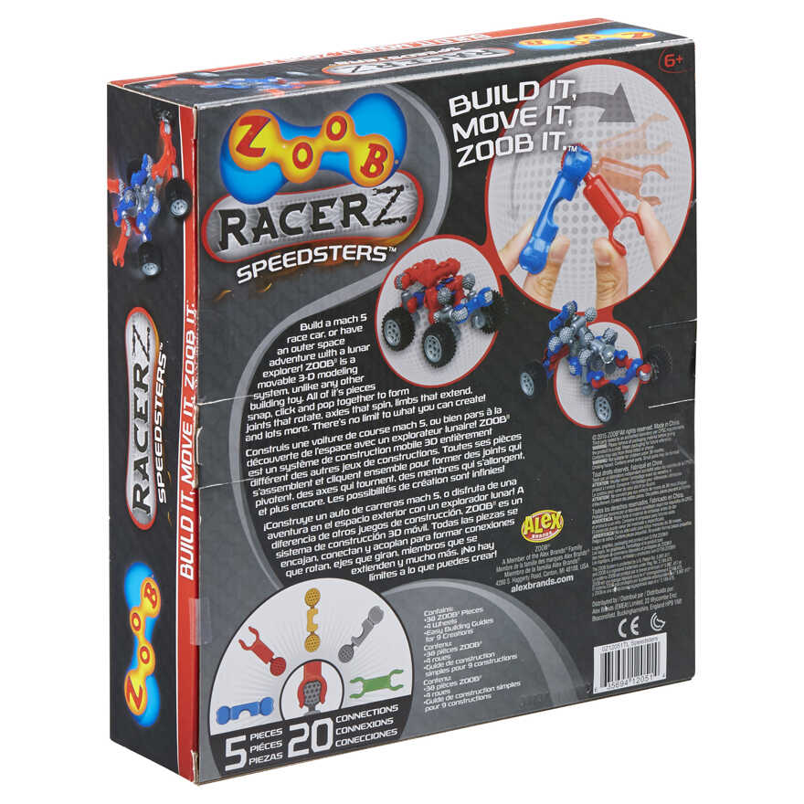 Конструктор ZOOB Racer-Z Speedsters, арт. 12051, производитель ZOOB (Зуб), ISBN 63-5-69412-051-4, № 2