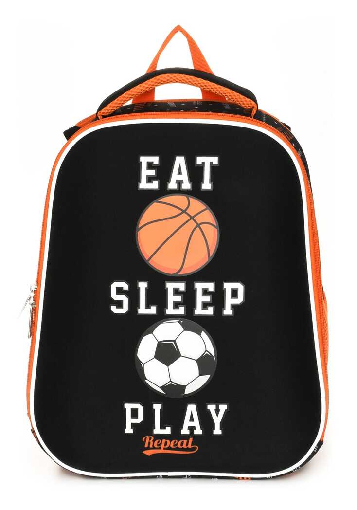 Рюкзак Schoolformat Play ball, модель ERGONOMIC+, жесткий каркас, двухсекционный, 19,8 л, для мальчиков, арт. РЮКЖКРД-ПЛБ, производитель ФАРМ, ISBN 460-2-72314-866-1, № 1