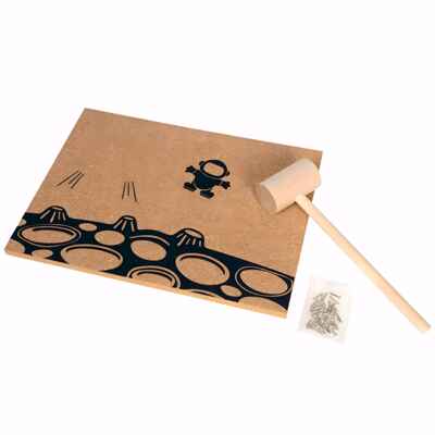 Мозаика с гвоздями и молоточком Космос , арт. ВВ3951, производитель Bondibon (Бондибон), ISBN 489-5-13603-854-8№ 5