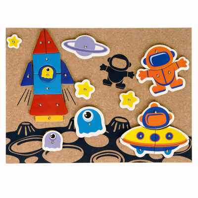 Мозаика с гвоздями и молоточком Космос , арт. ВВ3951, производитель Bondibon (Бондибон), ISBN 489-5-13603-854-8№ 7