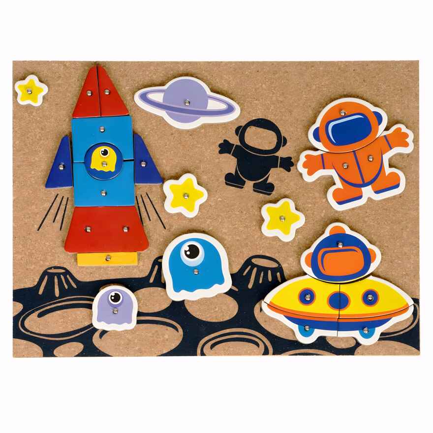 Мозаика с гвоздями и молоточком Космос , арт. ВВ3951, производитель Bondibon (Бондибон), ISBN 489-5-13603-854-8, № 7