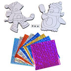 Игрушки на магнитах с фольгой. Пингвин. Белый мишка, арт. 4098, производитель Дрофа-медиа, ISBN 460-7-14740-256-6, № 3