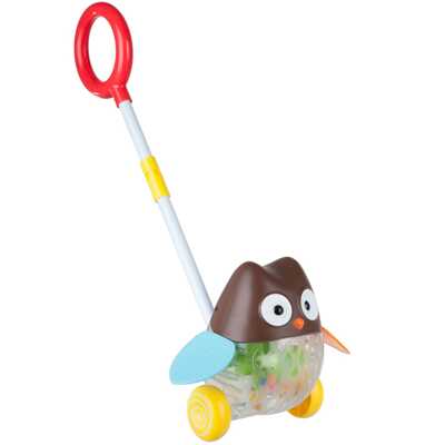 Игр.пласт.свет, каталка с ручкой СОВА, , арт. ВВ2381, производитель Bondibon (Бондибон), ISBN 489-5-13602-247-9№ 2