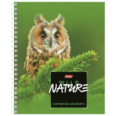 Тетрадь 48 л. Wild Nature А5 клетка, гребень, в ассортименте, арт. 48Т5В1гр_ПР, производитель Hatber (Хатбер), ISBN 460-6-78224-319-0№ 1