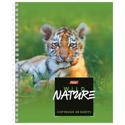 Тетрадь 48 л. Wild Nature А5 клетка, гребень, в ассортименте, арт. 48Т5В1гр_ПР, производитель Hatber (Хатбер), ISBN 460-6-78224-319-0№ 2
