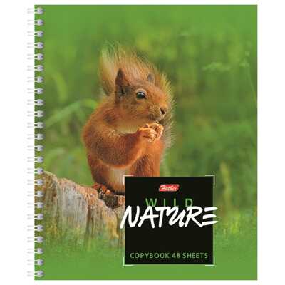 Тетрадь 48 л. Wild Nature А5 клетка, гребень, в ассортименте, арт. 48Т5В1гр_ПР, производитель Hatber (Хатбер), ISBN 460-6-78224-319-0№ 3