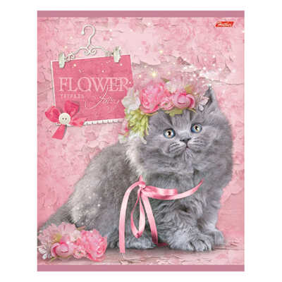 Тетрадь 48 л. Flower Fairy А5 клетка скрепка, в ассортименте, арт. 48Т5блВ1/flower, производитель Hatber (Хатбер), ISBN 460-6-78224-293-3№ 1