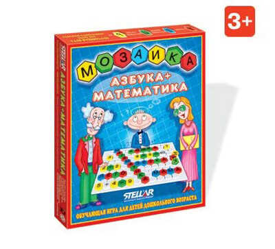 Мозаика Азбука-Математика, арт. 01004, производитель Стеллар, ISBN 460-7-03827-119-6№ 1
