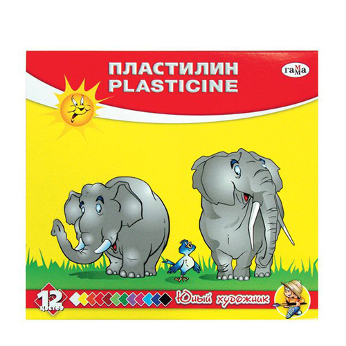 Пластилин Юный  художник , арт. 280045, производитель ГАММА, ISBN 460-0-39500-389-9, № 1