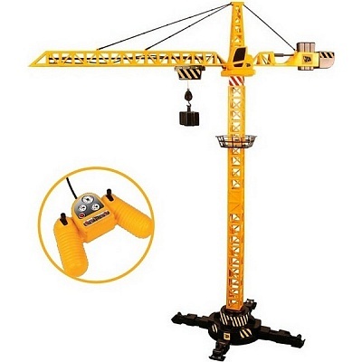 Строительный кран JCB 100 см на Д/У + 2 машинки 18 см с аксессуарами, арт. 1416420, производитель HTI (ЭйчТиАй), ISBN 505-0-84164-201-8, № 1