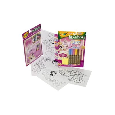 Многоразовая раскраска Recoloritz &quot;Принцессы&quot;, производитель Crayola, ISBN 7-1-66202-618-9№ 1