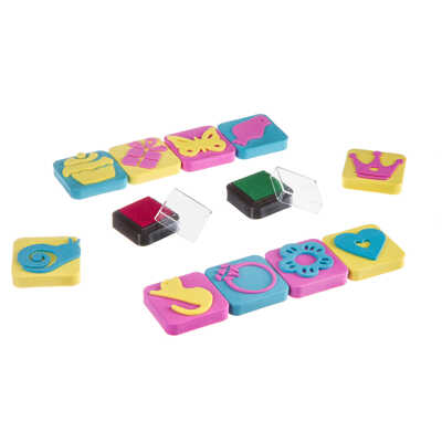 Набор для творчества Дизайнер Штампы для детского творчества (девочки), арт. ВВ2693, производитель Bondibon (Бондибон), ISBN 489-5-13602-625-5№ 2