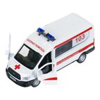Металлическая модель Скорая помощь, 12 см., арт. TRANSIT-12AMB-WH, производитель Симбат, ISBN 464-0-63270-291-8, № 5