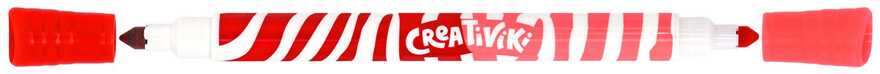 Фломастеры двусторонние Creativiki, 6 штук, 12 цветов, круглый корпус, картонная упаковка, арт. ФЛД06КР, производитель ФАРМ, ISBN 460-2-72310-139-0, № 2