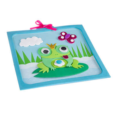 Набор для творчества  BONDIBON. Аппликация EVA (лягушка), арт.ВВ2721, производитель Bondibon (Бондибон), ISBN 489-5-13602-652-1№ 3