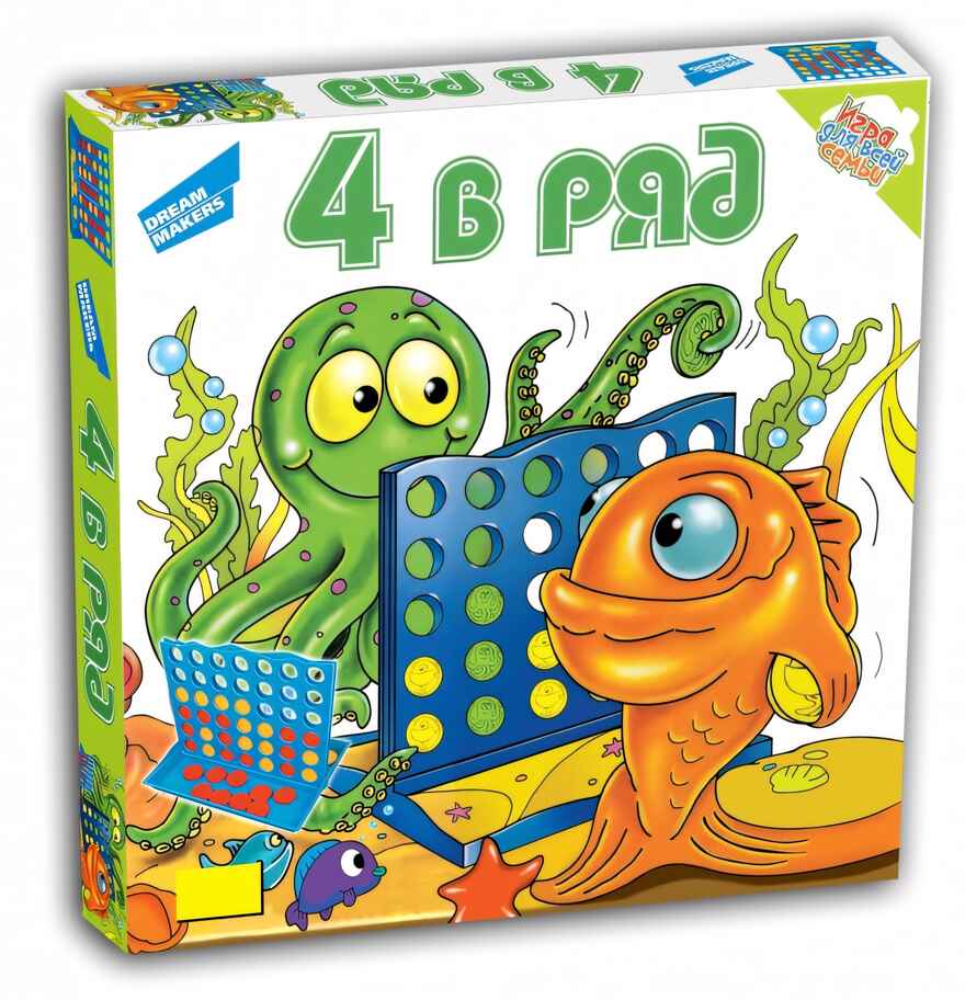 Игра детская настольная 4 в ряд, арт. 707-16, производитель Dream Makers (Дрим Мейкерс), ISBN 481-2-50115-249-4, № 1