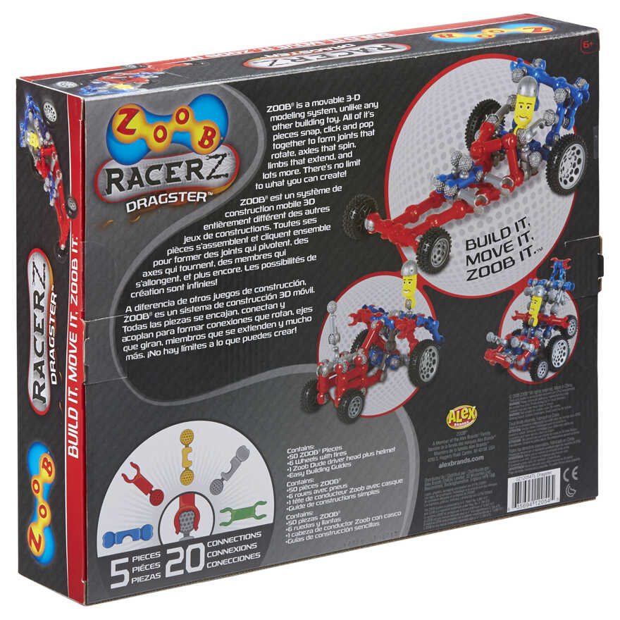 Конструктор ZOOB Racer-Z Dragster, арт. 12054, производитель ZOOB (Зуб), ISBN 63-5-69412-054-5, № 2