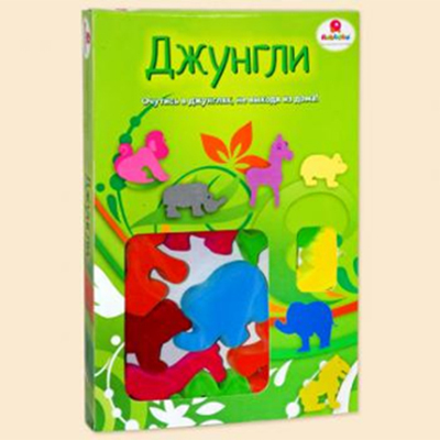 Набор Джунгли из нат каучука с флок покр, производитель Veld Co., ISBN 469-0-40101-022-5, № 1