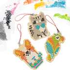 Мозаика алмазная СОБАКА, КОШКА, ПОПУГАЙ набор брелоков на деревянной основе Творчество c Буки , арт. ВВ4774, производитель Bondibon (Бондибон), ISBN 489-5-13604-971-1, № 4