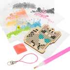 Мозаика алмазная СОБАКА, КОШКА, ПОПУГАЙ набор брелоков на деревянной основе Творчество c Буки , арт. ВВ4774, производитель Bondibon (Бондибон), ISBN 489-5-13604-971-1, № 5