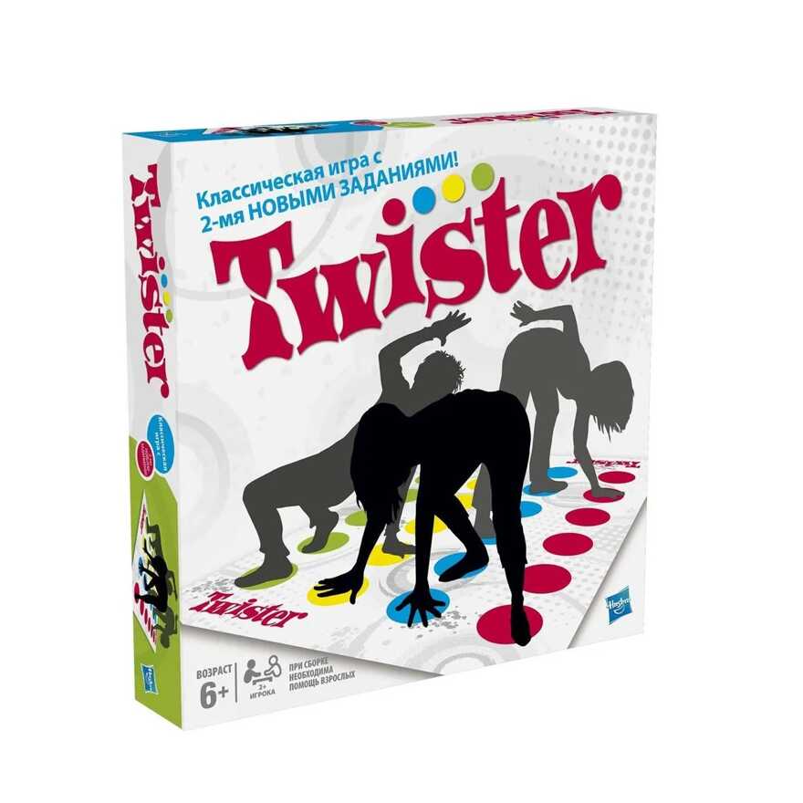 Игра Twister, арт. 98831E76, производитель Hasbro (Хасбро), ISBN 501-0-99366-380-4, № 1