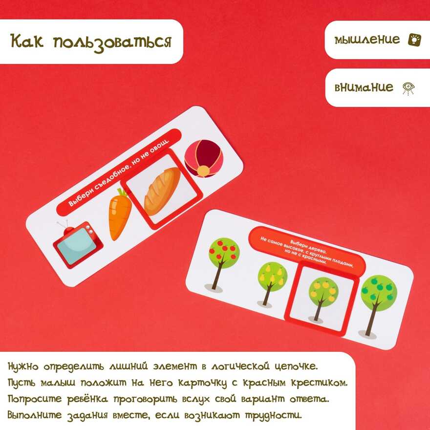 Развивающий набор Логические ряды. Зарядка для ума, арт. 5054531, производитель IQ-ZABIAKA, ISBN 290-0-05054-531-6, № 4