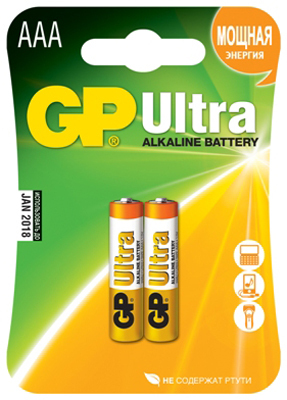 Батарейка GP 24AU-BC2 Ultra (блистер 2шт.), производитель GP (ДжиПи), ISBN 489-1-19903-631-6, № 1